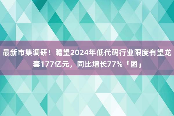 最新市集调研！瞻望2024年低代码行业限度有望龙套177亿元，同比增长77%「图」